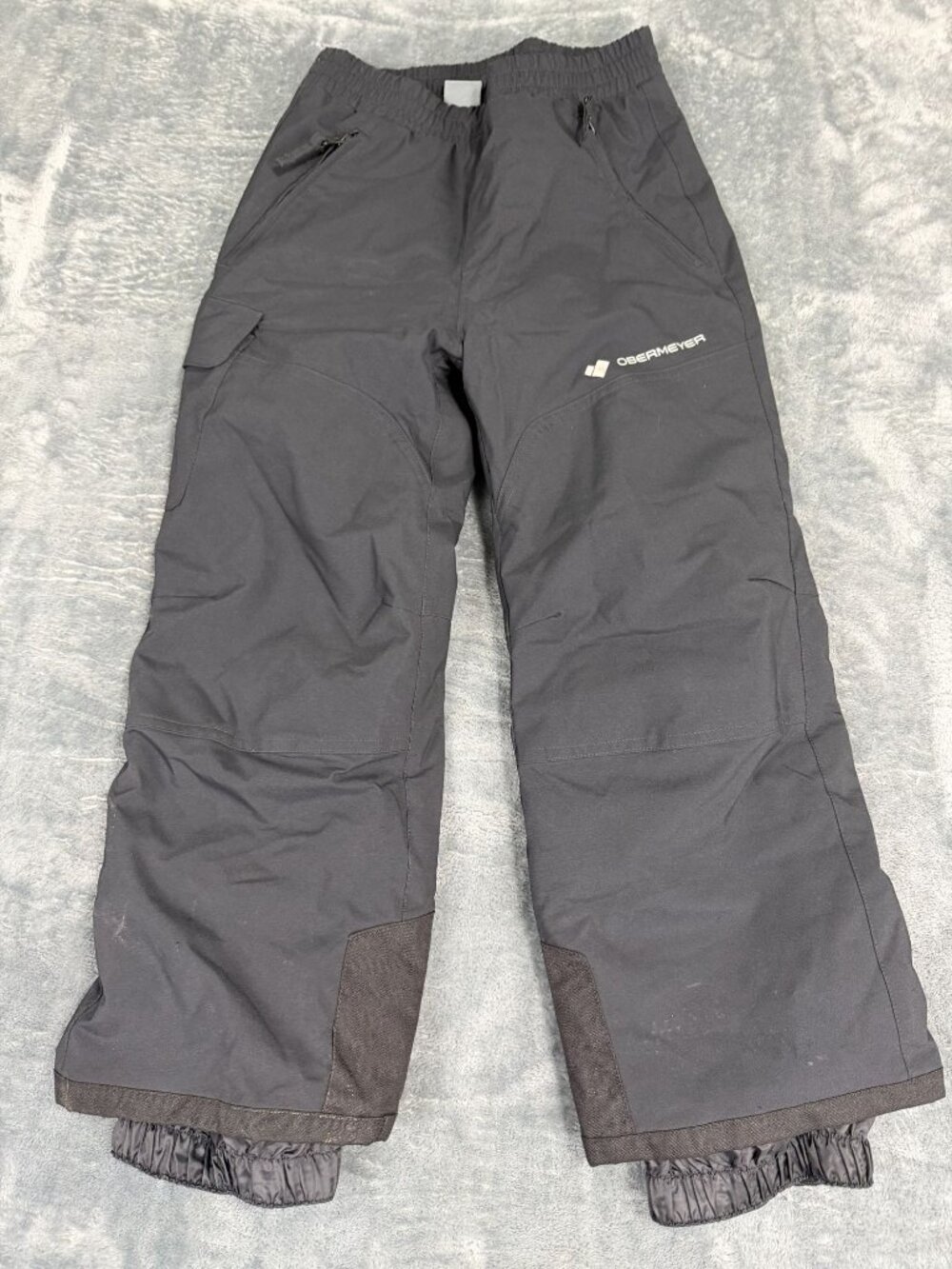 Obermeyer Kids Black Ski Snow Pants Reinforced Knees Size 6